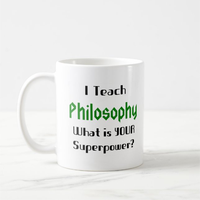 Caneca De Café philosophy teach (Esquerda)