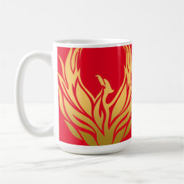 Caneca De Café Phoenix Ascensão Red