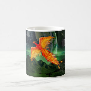 Caneca De Café Phoenix Voando Alto