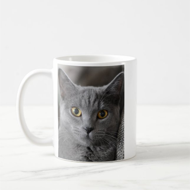 CANECA DE CAFÉ PHOTO CUSTOM COFFEE CAT PET MUG (Esquerda)