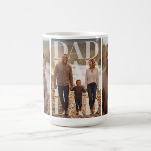 Caneca De Café PhotoPop Pai 3 Colagem de Fotos da Família