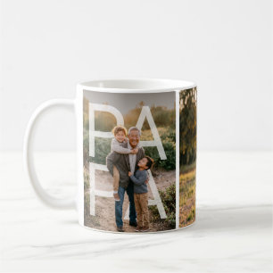 Caneca De Café PhotoPop Papá 2 Fotos Família
