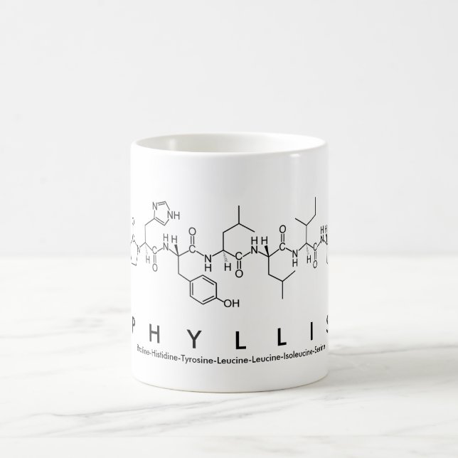 Caneca De Café Phyllis peptide name mug (Centro)