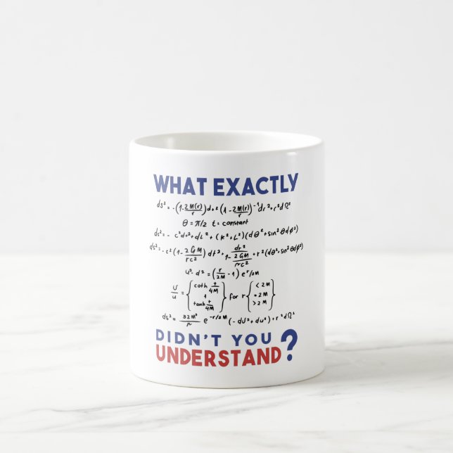 Caneca De Café Physics formula Joke (Centro)