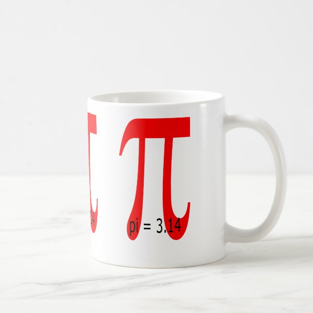 Caneca De Café pi = 3,14159265 (Direita)
