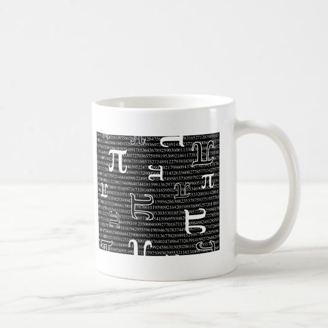 Caneca De Café Pi are Square (Direita)