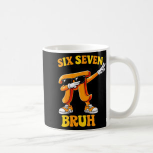 Caneca De Café Pi Day Divertido Seis Sete Bruh 6 7 Meme de Matemá