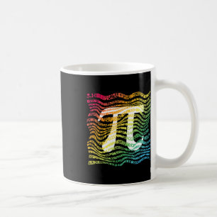 Caneca De Café Pi Day Engraçado Professor De Matemática Rainbow P