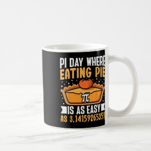 Caneca De Café Pi Day Onde Comer Pizza É Tão Fácil - Math Lover 3