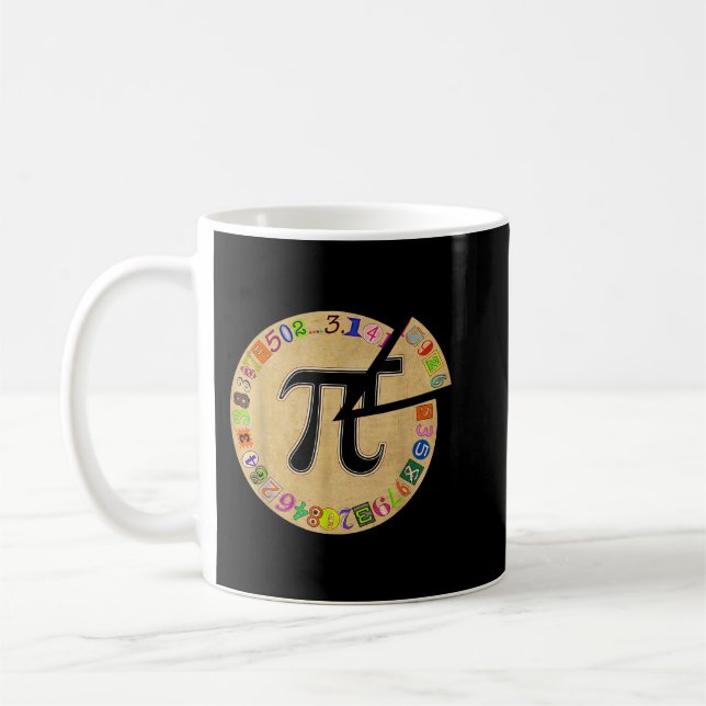 Caneca De Café Pi Day Pie Engraçado Professor de Matemática Crian (Esquerda)