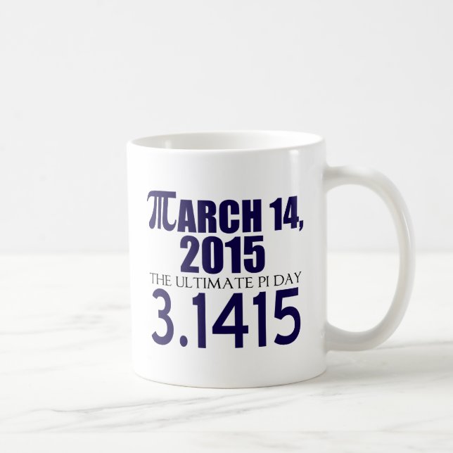 Caneca De Café Pi Dia 2015 (Direita)