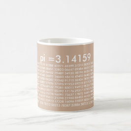 Caneca De Café pi - Digitais Math Love Mug
