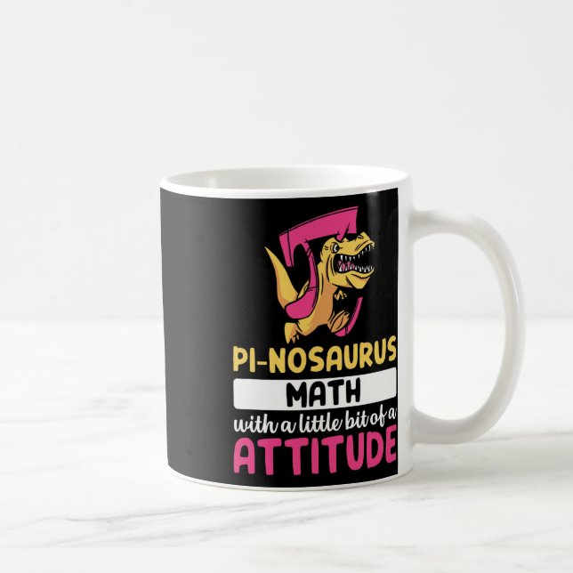 Caneca De Café Pi Math Mathematics Dinosaur Dino Pi Day  (Direita)