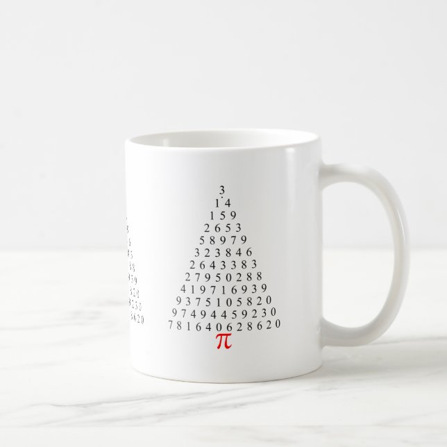 Caneca De Café Pi Tree Triangle Mug (Direita)
