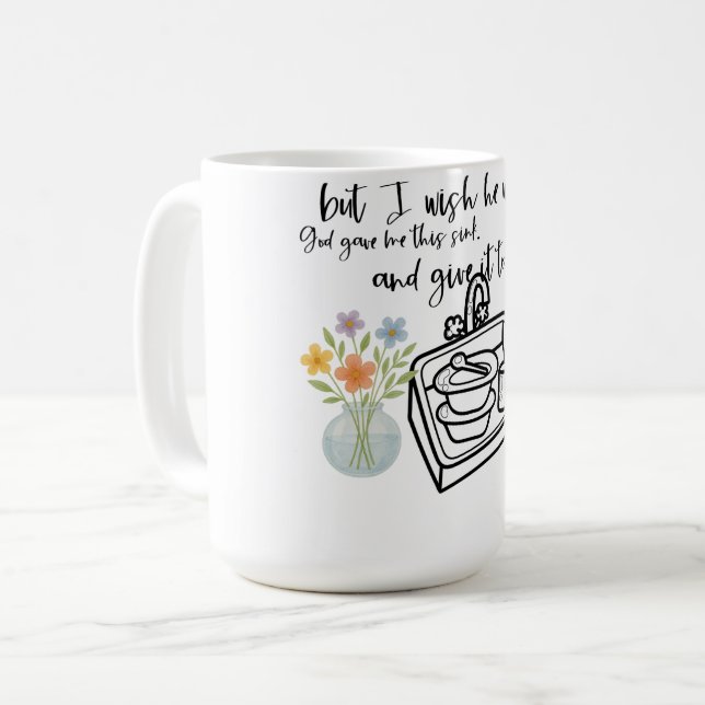 Caneca de Café Pia da Cozinha (Frente Esquerda)