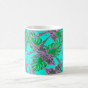 Caneca De Café Pia-rosa-da-folha da Monstera