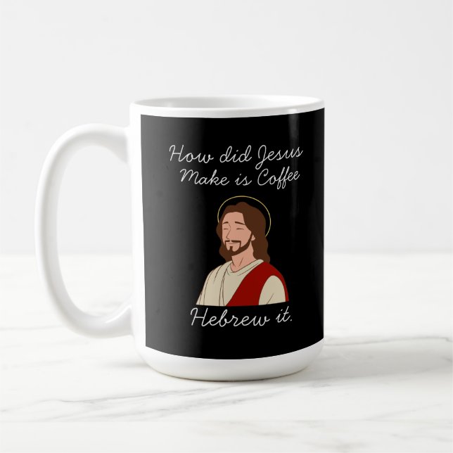 Caneca De Café Piada cristã engraçada (Esquerda)