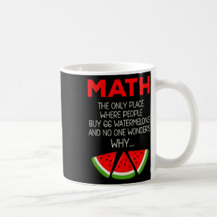 Caneca De Café Piada de cálculo de melão de matemática engraçada