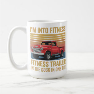 Caneca De Café Piada de Caminhoneiro Fitness Reboque Inteiro no D