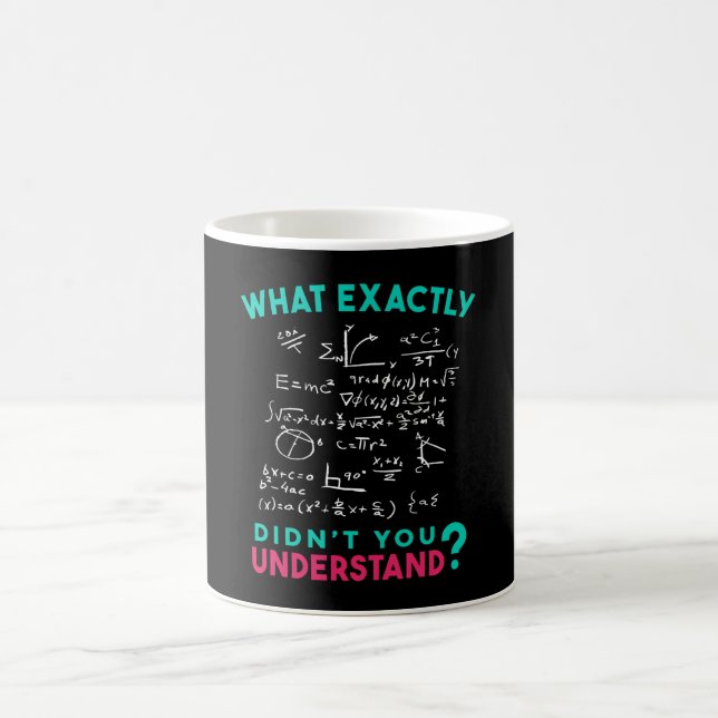 Caneca De Café Piada de Fórmula de Física Matemática (Centro)
