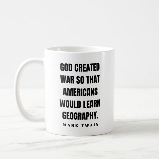 Caneca De Café Piada de Mark Twain (Esquerda)