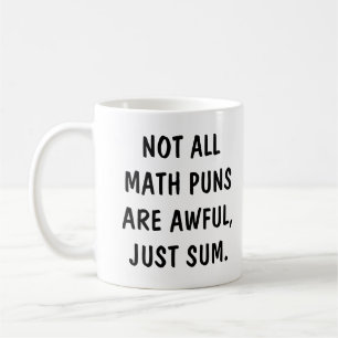 Caneca De Café Piada de matemática engraçada em escrita moderna à