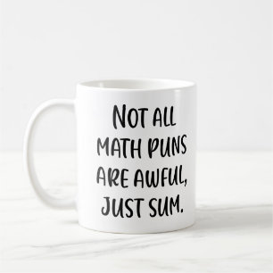 Caneca De Café Piada de matemática engraçada em escrita moderna à