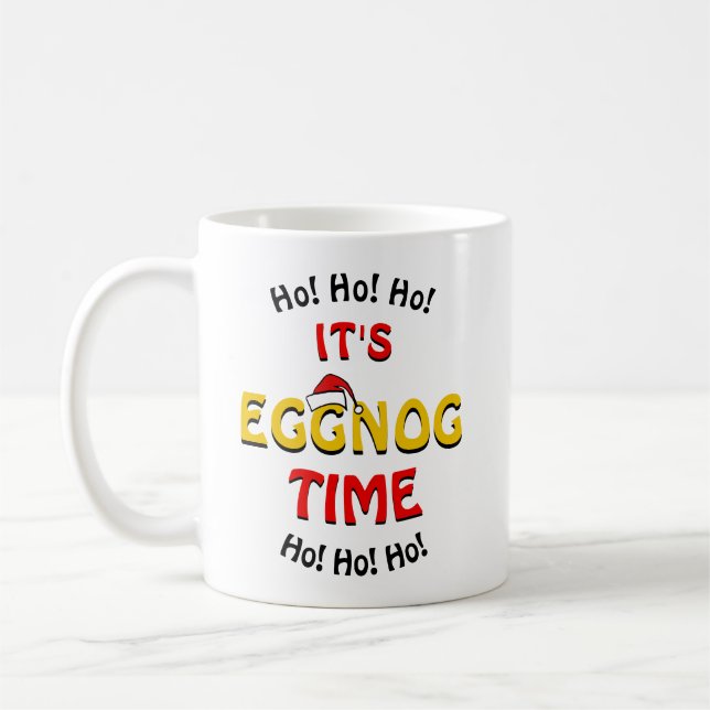 Caneca De Café Piada de Natal com Eggnog – Jogo de Palavras (Esquerda)