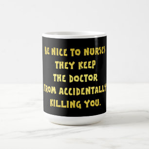 Caneca De Café Piada Divertida para Enfermeiras