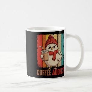 Caneca De Café Piada Engraçada Amante de Café Frango Bebendo Café