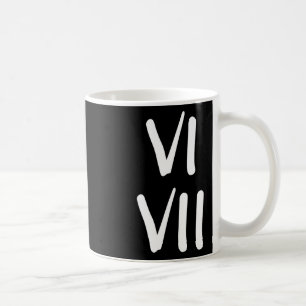 Caneca De Café Piada engraçada de 67 crianças, 6 e 7 algarismos r