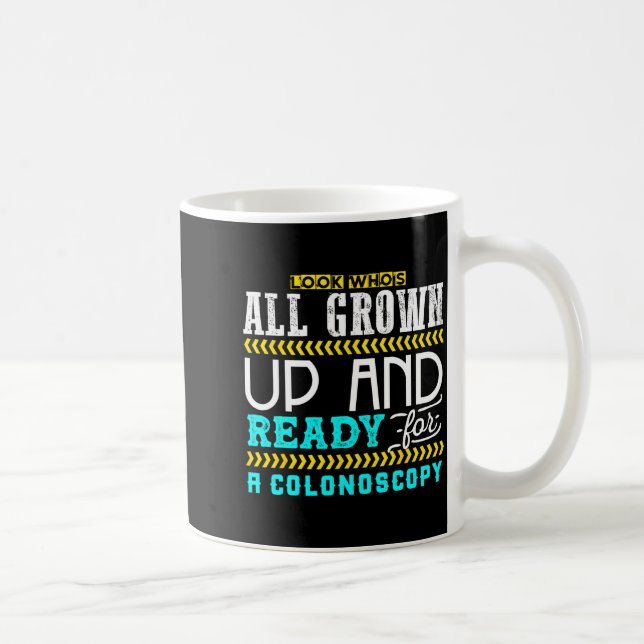 Caneca De Café Piada engraçada de colonoscopia Humor médico Check (Direita)