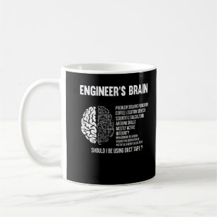 Caneca De Café Piada engraçada de Engenheiro de cérebro humano