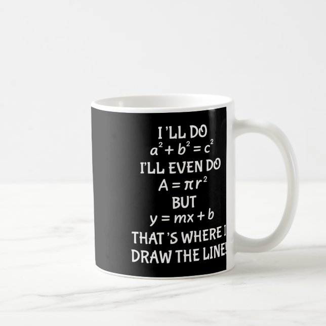 Caneca De Café Piada engraçada do professor de matemática homens  (Direita)