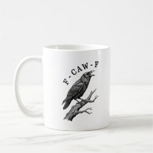 Caneca De Café Piada F-Caw-F Corvo Corvo Trocadilho