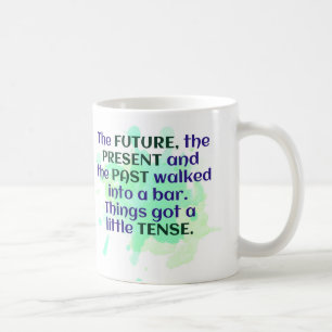 Caneca De Café Piada Inglesa, Presente Verde, Tenso