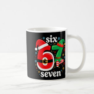 Caneca De Café Piada Meme Seis Sete 67 Elfo 6 7 Papai Noel Natal 