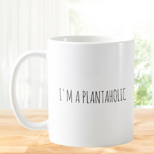 Caneca De Café Piadas de Amor por Plantas Rústicas e Divertidas C