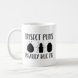 Caneca De Café Piadas de insetos realmente me buguam