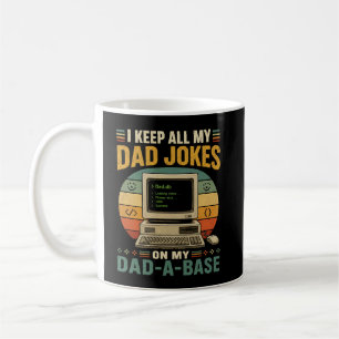Caneca De Café Piadas de Pai Engraçadas Dad-A-Base Dia dos Pais V