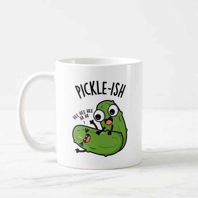 Caneca De Café Piadas de Pickle Engraçadas e Chatinhas  (Esquerda)