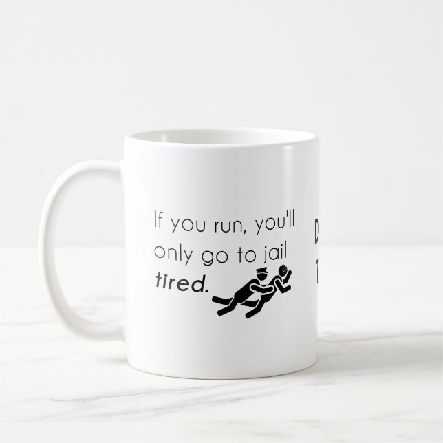 Caneca De Café Piadas de Policiais (Esquerda)