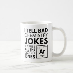 Caneca De Café Piadas de Química Argon