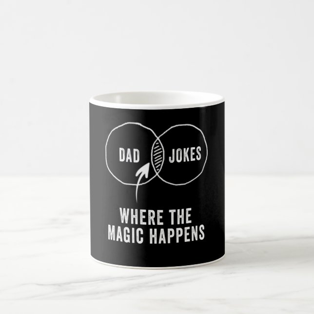 Caneca De Café Piadas pais onde a magia acontece (Centro)