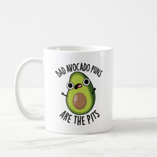 Caneca De Café Piadas Ruins de Abacate São Os Caroços Fruta Engra