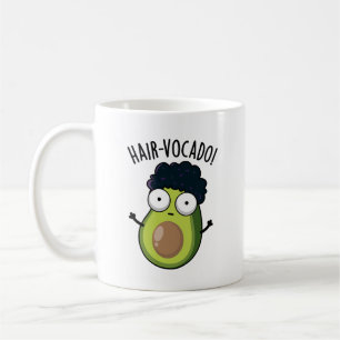 Caneca De Café Piadinhas engraçadas de abacate Hair-vocado