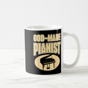 Caneca De Café Pianista baseado na fé Inspiração de Música Cristã