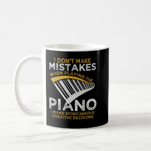 Caneca De Café Pianista de Teclado Oferece Piano Musical