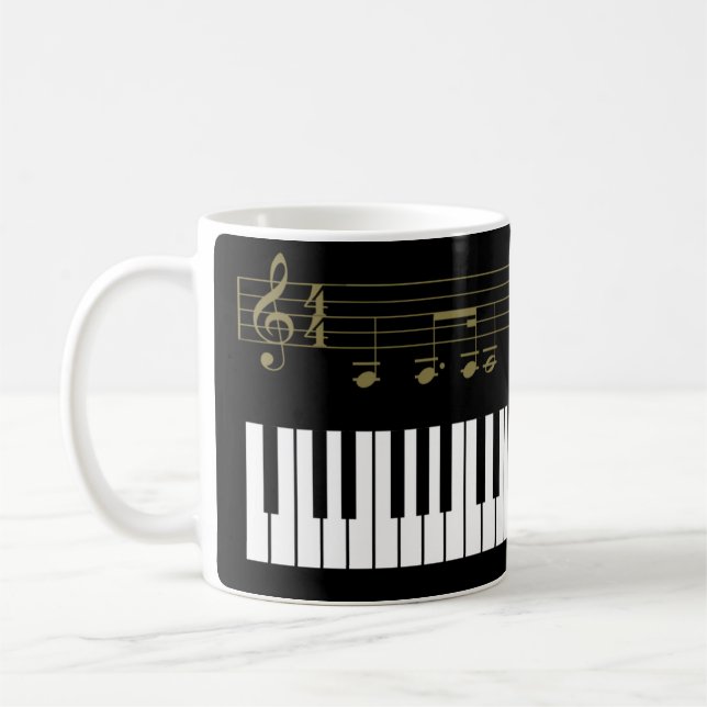Caneca De Café Piano (Esquerda)