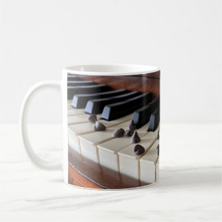 Caneca De Café Piano e pedaços de chocolate (11oz)